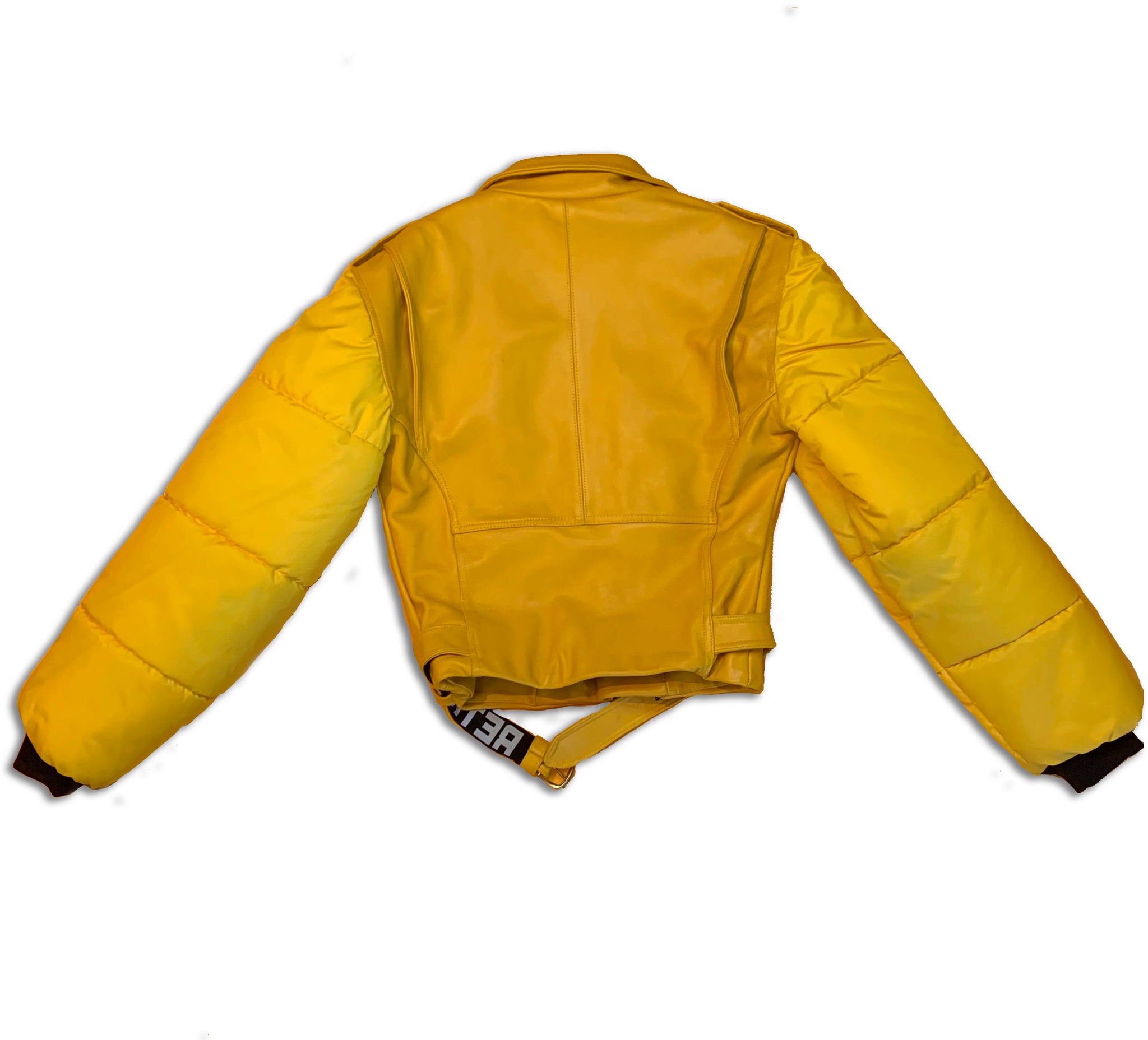 Yellow Sporty Puff Coat